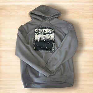 Green Day Gray Hoodie Small